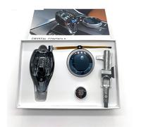 Replacement for BMW for 5 6 for 7 Series for G30 for G32 G11 G12 Car Interior Accessories Crystal 3-Piece Set Gear Shift Knob Volume Button Gear Shift Knob(Short Rod 6 Logo)(Short Ro