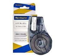 Replacement for Brady M21-750-499 Nylon Labels, .75" W 16' L, Black on White, Multipurpose for Wire Marking, Lab, General ID, Compatible with M210, M210-LAB, M211, BMP21-PLUS, BMP21-LAB Printers