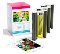 Replacement for Canon Selphy CP1500 Ink and Photo Paper 6x4 inch KP-108IN | Work for Canon Selphy CP1300 CP1200 CP1000 CP910 CP810, 3115B001(AA) 3 Color Ink Cassette Cartridges+108 Sheets 100 x 148mm