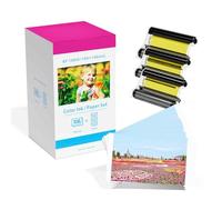 Replacement for Canon Selphy CP1500 KP-108IN Ink and Photo Paper Set for Selphy Photo Printer CP1500 CP1300 CP1200 CP1000 CP790, 3115B001(AA) 3 Color Ink Cartridge 108 Sheets Paper 100 x 148mm