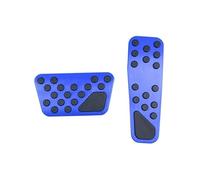 Replacement for Chrysler 300 2014 2015 2016 2017 2018 2019 2piece Aluminum Automatic Transmission Car Foot Gas Brake Pedals Cover Kit Brake (Silver)(Blue)