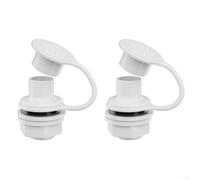 Replacement For Cooler Drain Stopper 2pcs for IGLOO For Coolers 25 Qt Through 70 Qt with Snap Seal Cap and Secure Mounting Hardware