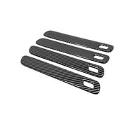 Replacement for Geely Zeekr 001 2021-2024 ABS Carbon for Chrome Black Car Door Handle Decoration Cover Trim Protector Accessories Exterior Door(Carbon)(Chrome)