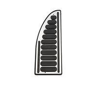 Replacement for Jeep For Renegade For Compass 2014-2017 2018 2019 2020 Stainless Steel Car Accelerator Pedal Brake Pedals Cover Rest Pedals Accessories Car Pedals(Automatic without