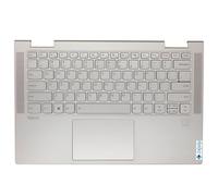 Replacement for Lenovo Yoga C740-14IML C740-14 Laptop Upper Case Palmrest Touchpad with Backlit Keyboard Assembly 5CB0U43990 Mica