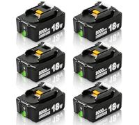 Replacement for Makita 18V Battery with LED Indicator Compatible with 18 Volt BL1860B BL1850B BL1840B BL1830B BL1815B for Makita Battery 18V (8.0Ah*6)