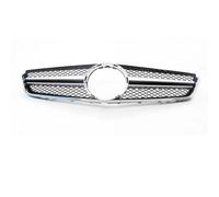 Replacement for Mercedes For Benz W207 E Coupe 2 Door 2009-2013 E250 E300 E350 E500 E550 For AMG Style Car Upper Bumper Hood Mesh Front Grille Grill Air Vent Grille Cover(Silv