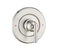 Replacement for Moen Posi-Temp Valve Only Shower Faucet Trim Kit (Valve& Catridge Not Inclued), Volume and Temperature Control Level Handle, Brushed Nickel