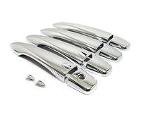 Replacement for N&issan Note 2021 2022 Accessories Car Side Door Handle Cover Door Handle Protector Trim Sticker Exterior ABS Chrome Styling (Color : 2)(Chrome)