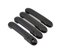 Replacement for Nissan Cube Second Generation Z11 2002-2008 Black Carbon Fiber Patterns Side Door Handle Cover Trim Auto Trim Accessories Guard Sticker Kits (Color : B)