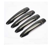 Replacement for Nissan for Sentra 2014 2015 2016 2017 2018 2019 Carbon Fiber Chrome Look Door Handle Cover Catch Cap Trim Molding Accessories Car Outer Door Handle (Size : Silver 2 b
