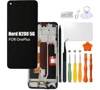 Replacement for OnePlus Nord N200 5G LCD Screen with Frame for One Plus N200 DE2118 DE2117 LCD Touch Screen Display Panel Digitizer Assembly with Repair kit(with Frame)