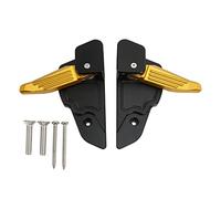 Replacement for Primavera Sprint 125 150 2017-2020, Motorcycle Rear Footrests, Foldable Pedals with Non - Slip Texture, High - Quality Metal Foot Pegs for Enhanced Riding C ((gold))
