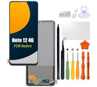 Replacement for Redmi Note 12 4G LCD Screen for redmi 23021RAAEG | 23021RAA2Y | 23027RAD4I | 23028RA60L LCD Touch Screen Display Panel Digitizer Assembly with Repair kit
