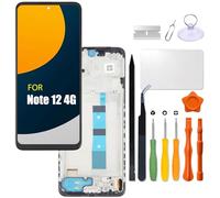 Replacement for Redmi Note 12 4G LCD Screen with Frame for redmi 23021RAAEG | 23021RAA2Y | 23027RAD4I | 23028RA60L LCD Touch Screen Display Panel Digitizer Assembly with Repair kit