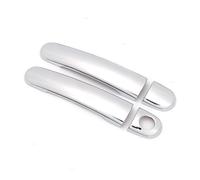 Replacement for Seat for Cordoba for Vario for Altea 2003 2004 2005 2006 2007 Car Exterior Door Handle Cover Trim Accessories Handle Cover(Carbon Texture A)(Silver 2)