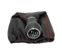 Replacement for Seat for Ibiza 1996 1997 1998 1999 2000 2001 5 Speed Car Gear Stick Shift Knob with PU Leather Boot Car Shift Knobs(Red)(Red)