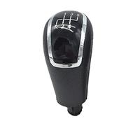 Replacement for Skoda for Octavia A5 A6 Car Gear Shift Knob Lever Pen Handle Gaiter Boot Cover Case 2004 2005 2006 2007 2008 2009 2010 2011 2012 (Color : 6 Speed Silver Knob)(5 Speed Black Knob)