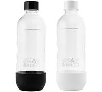Replacement for SodaStream Bottles fits Fizz, One Touch, Jet, Source, Play, Genesis, Power (2-Pack, Black & White)
