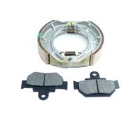 Replacement for Suzuki For TU250X For Volty For Type II 1995-2009 For Type C 1996 1997 Front Brake Pads & Rear Brake Shoe Set Motorcycle Brake Pads (Size : Whole Set)(Whole Set)