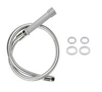 Replacement for T&S Brass B-0044-H Pre-Rinse Hose,44" Flexible Hose with Heat Resistant Gray Handle,Silver,Stainless Steel