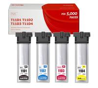 Replacement for T11D1 T11D2 T11D3 T11D4 Ink Cartridges, Compatible for Epson WorkForce Pro WF-C5390DW WF-C5890DWF Printers 4 colors