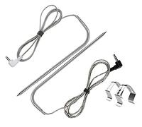 Replacement for Traeger Meat Probe,Compatible with Traeger Wood Pellet Grills and Smoker,Equipped with Stainless Steel Grill Holder kit 2 Pack