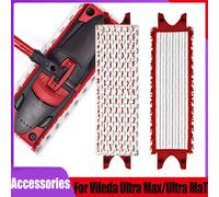 Replacement For Vileda UltraMax XL Reusable Flat Spin Mop Cloth Quick Drying Machine Washable Microfiber Floor Mop Accessories 6pcs