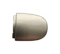 Replacement for VW for Jetta A6 MK6 for Beetle for Tiguan 1 5N MK1 2008-2017 5ND837879 Door Handle Lock Cylinder Cover Cap Car Exterior Door Handles(White)(Silver)