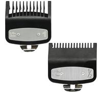 Replacement for Wahl Clipper Guards Set Compatible with wahl 1 clipper guards,1/2 clipper guards,Guide Comb Attachment 1/8"(3.0 mm),1/16" (1.5 mm),for Barbers and Stylists,Black-2 PCS