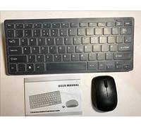 Replacement for Wireless Mini Keyboard and Mouse for SAMSUNG UE46F7000 SMART TV (Black)
