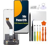 Replacement for Xiaomi Redmi 14C | Poco C75 LCD Screen 2411DRN47C, 2409BRN2CA, 2409BRN2CG, 2409BRN2CY, 2410FPCC5G Touch Digitizer Assembly Display with Repair kit