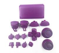 Replacement Full Button L1 R1 L2 R2 Trigger Buttons Controller Repair for Sony Playstation 4 PS4 Pro Slim JDS-040 Controller (Purple)