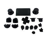 Replacement Full Button Set For 2nd Gen Sony PS4 JDM-030 Controllers - Black | ZedLabz