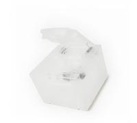 Replacement Full Housing Shell ABS Plastic Protective Case Cover for NGC GC Console - Top Bottom Panels (Transparent White)