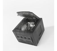 Replacement Full Housing Shell ABS Plastic Protective Case Cover for NGC GC Console - Top Bottom Panels (Transparent Black)