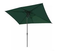 Replacement Garden Parasol Umbrella Canopy Cover, Outdoor Table Parasol Umbrella Cover without Crank Handle Polyester For Patio Yard, 2x3m(dark green)
