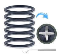 Replacement Gaskets with Lip, 6-Pack Compatible with NutriBullet Pro 900W Extractor Blender, Replacement Rubber Seal Rings