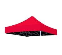 Replacement Gazebo Canopy Top Cover 2.5x2.5m Waterproof PVC Sunproof & Heat Insulated Ideal for Backyard Camping & Outdoor Use - Red