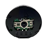 Replacement German Round Quartz Carriage Clock Alarm Movement Mechanism 9.8mm Shaft