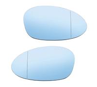 Replacement Glass for Car Mirrors For BMW 1 3 Series E90 E92 E91 E93 2005-2009 Mirror Wide Angle Convex Side Glass Blue Wing Mirror Glass Heate(Left and Right)