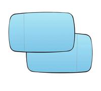 Replacement Glass for Car Mirrors For BMW 3 5 Series E39 E46 320i 330i 325 525i 1997-2005 Door Side Wing Mirror Glass Heated Blue Rearview Wing Mirror Glass(Left and Right)