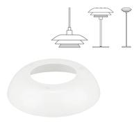 Replacement Glass For DL31 Lower Shade White