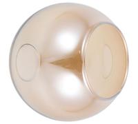 Replacement Glass Lamp Shade, Amber Globe Dual Open Pendant Cover | Smoky Finish, Large Aperture Design, Fits Ceiling Cords and Table Lamps, Indoor Hallway Lighting