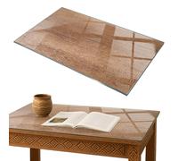 Replacement Glass Table Top Garden Bistro Tables Wooden Plank Design 100x70 cm