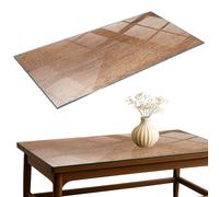 Replacement Glass Table Top Garden Bistro Tables Wooden Plank Design 120x60 cm