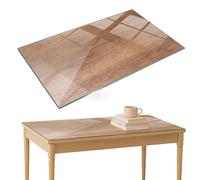 Replacement Glass Table Top Garden Bistro Tables Wooden Plank Design 120x80 cm