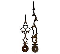 Replacement Gold Metal Press Fit Extra Long Clock Hands Compatible With Japanese Quartz High Torque Mechanism Large Display DIY Repair 170mm Ornate