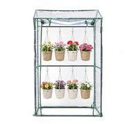 Replacement Green house Cover,Clear PVC Breathable Foldable Windproof - Greenhouse Replacement Cover Sheeting,for Yard Grassland Farm Patio Lawn Grassland