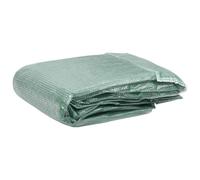 Replacement Greenhouse Cover 32 m² PE Green 400 x 800 x 200 cm with 16 Windows and Door, Weatherproof, Ideal for Garden Care, Lawn Care and Flower Bed Protection